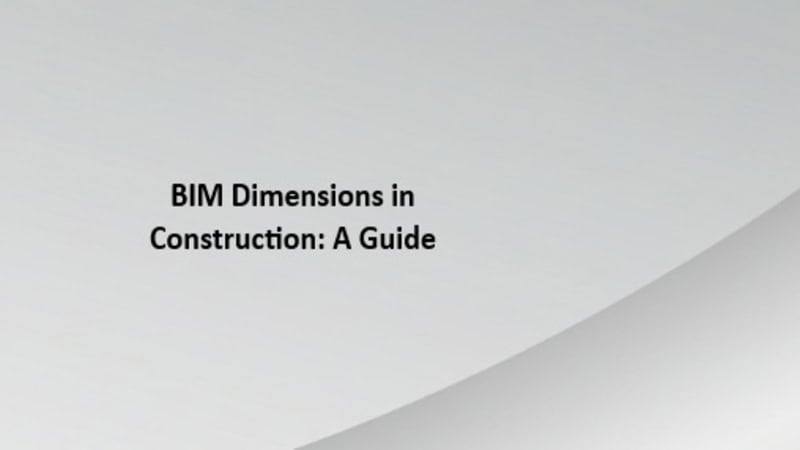BIM dimensions in Construction